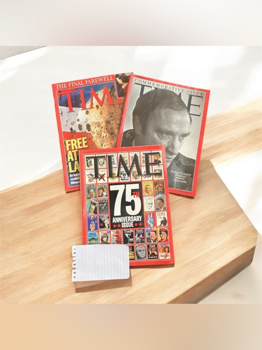 TIME Magazine Canadian Edition Politics Trudeau 75th Anniversary Lot of 3
